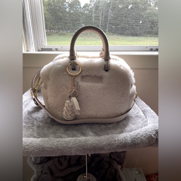SEE BY CHLOE Cecilia Small Shearling Handbag/Crossbody Bag—Beautiful!! - Picture 1 of 16